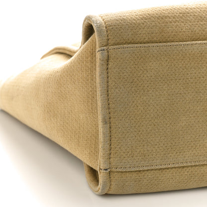 Chanel Canvas Medium Deauville Tote Beige Black 8 of 13