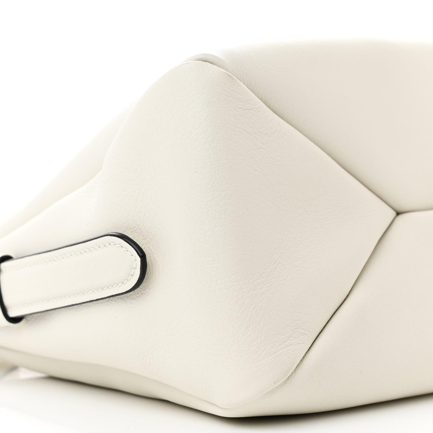 Prada Soft Calfskin Large Aimée Shoulder Bag White 9 of 11