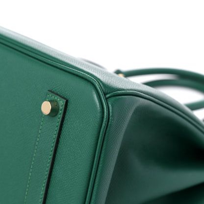 Hermes Epsom Birkin 35 Malachite 9 of 14