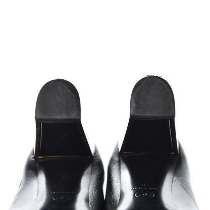 Chanel Crinkled Calfskin Cap Toe CC Short Ankle Boots 39 Black 12 of 12
