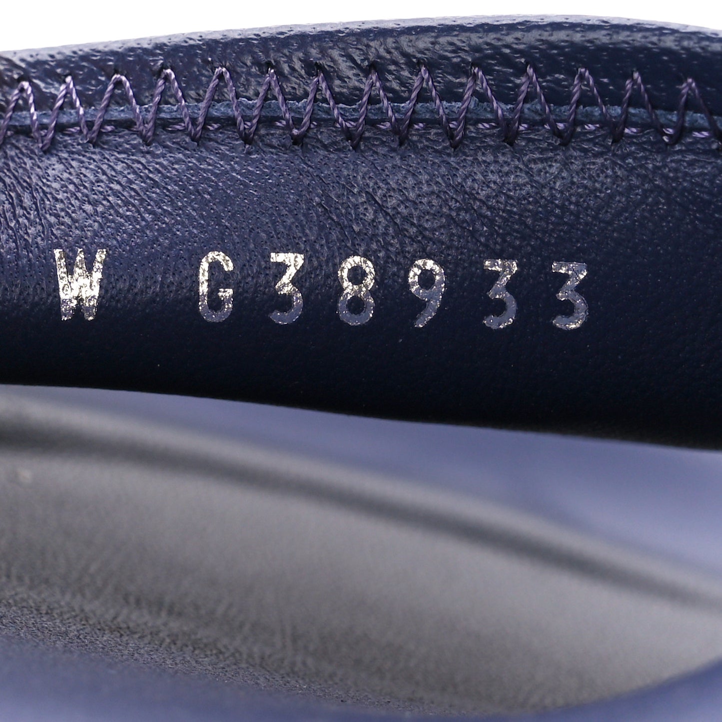 Lambskin Cha-Nel Mule Sandals 38 Navy Multicolor