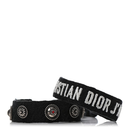 Christian Dior Woven Cotton J'Adior Friendship Bracelet Set Black 1 of 6