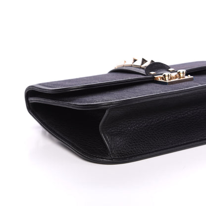 Valentino Garavani Denim Medium Glam Lock Rockstud Flap Deep Denim 6 of 8