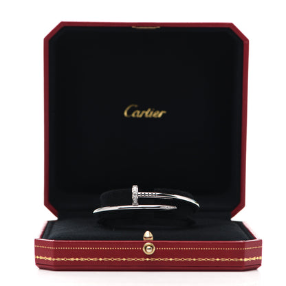 Cartier 18K White Gold Diamond Juste Un Clou Bracelet 15 4 of 4