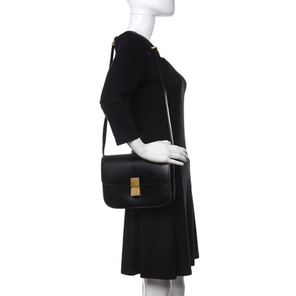 Celine Box Calfskin Medium Classic Box Flap Bag Black 2 of 11