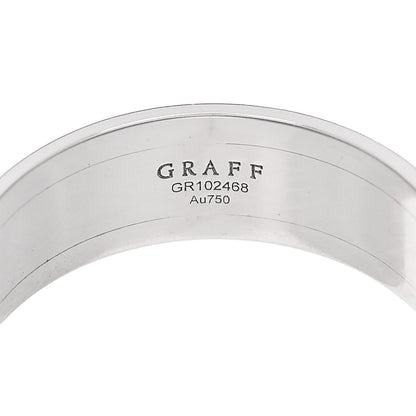 Graff 18K Rose White Gold Diamond Laurence Graff Signature Spinner Band Ring 50 5.25 4 of 4