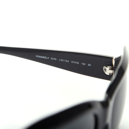 Chanel CC Camellia Sunglasses 5249 Black 5 of 7