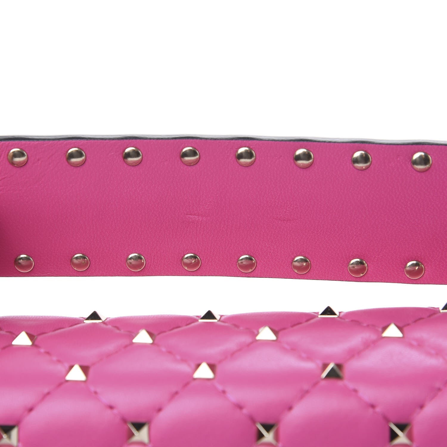 Valentino Garavani Nappa Medium Rockstud Spike Shoulder Bag Pink Orchid 6 of 9
