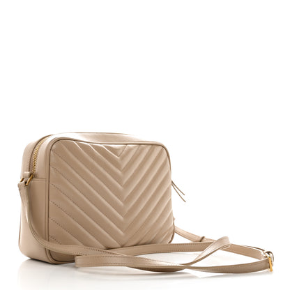 Saint Laurent Calfskin Matelasse Monogram Lou Camera Bag Dark Beige 2 of 10