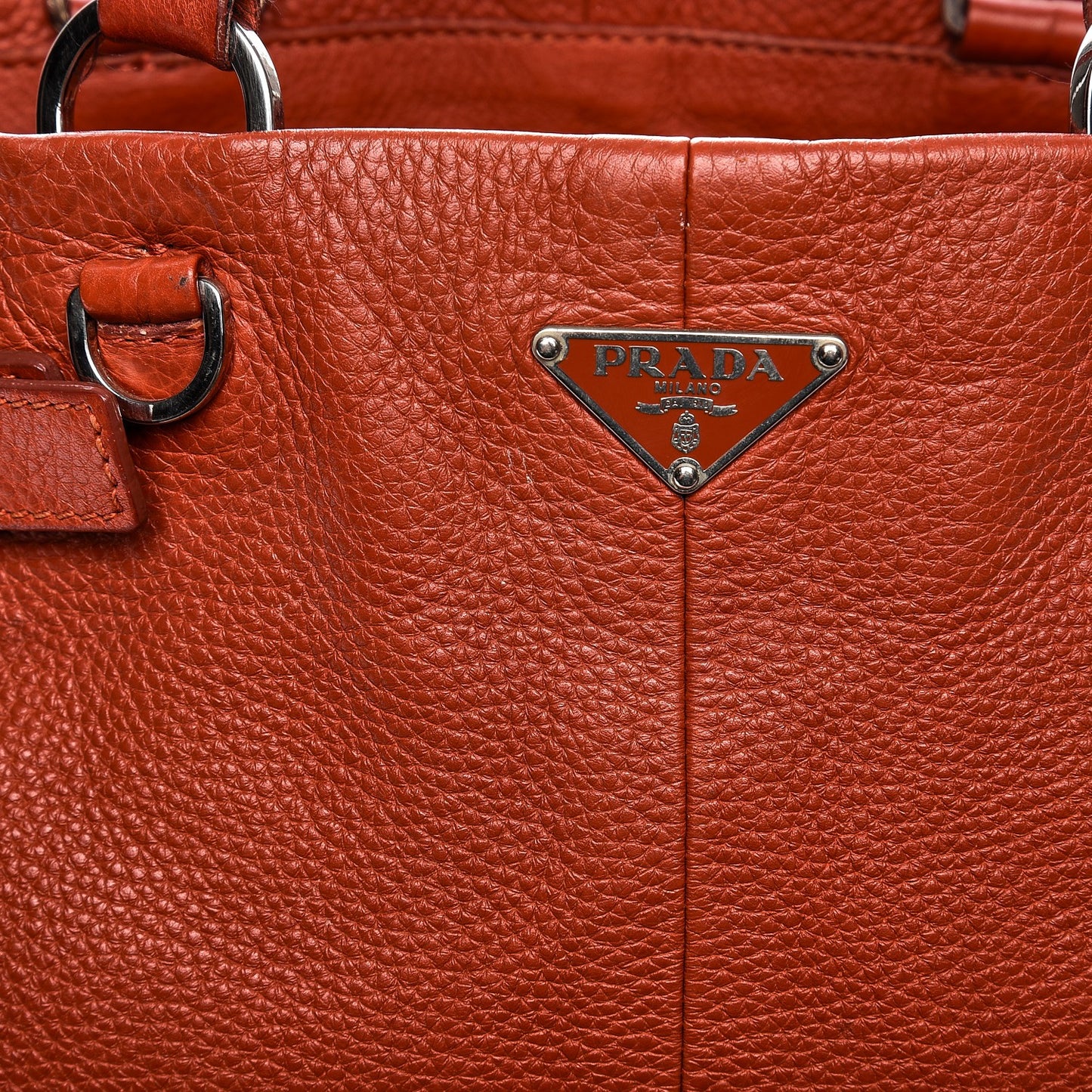 Vitello Daino Shoulder Bag Arancio