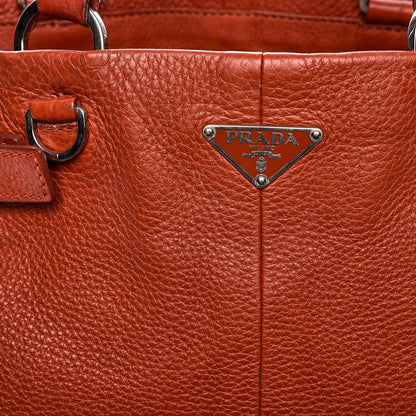 Prada Vitello Daino Shoulder Bag Arancio 7 of 21