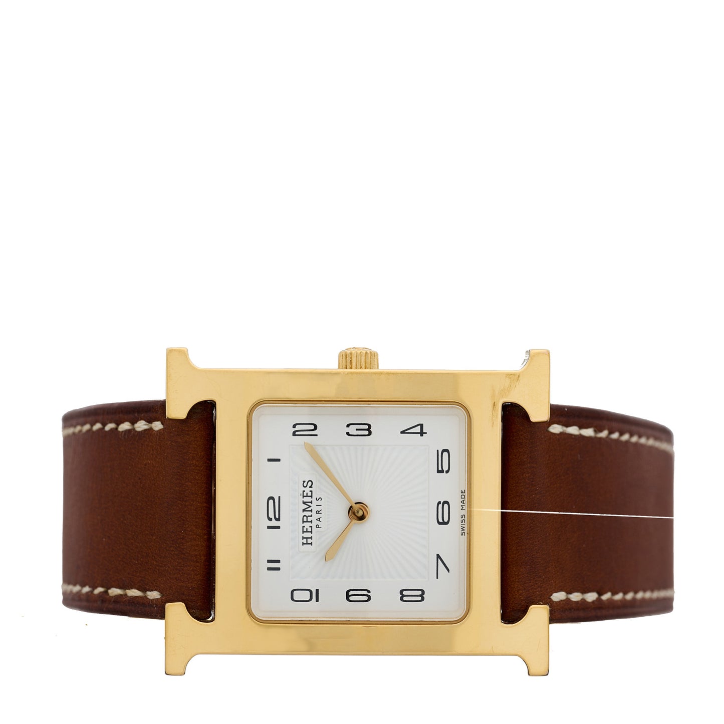 Stainless Steel Epsom 26mm Heure H Hour Quartz Watch Gold