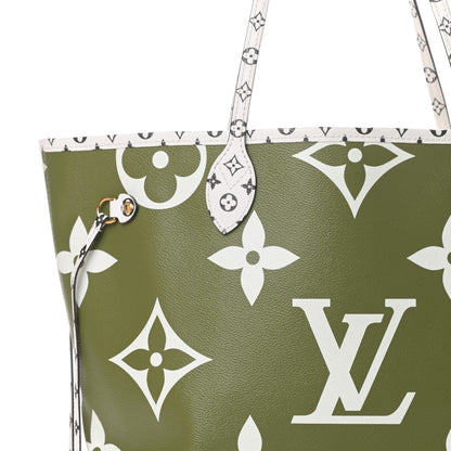 Louis Vuitton Monogram Giant Neverfull MM Kaki 9 of 12