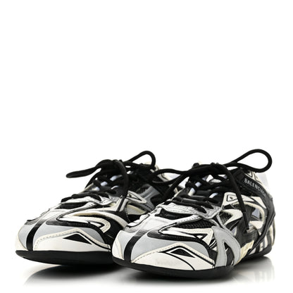 Balenciaga Mesh Rubber Womens Drive Sneakers 37 Light Grey Black 4 of 9