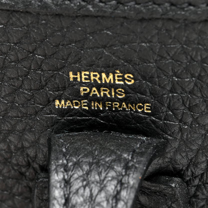 Hermes Taurillon Clemence Evelyne TPM Black 6 of 10