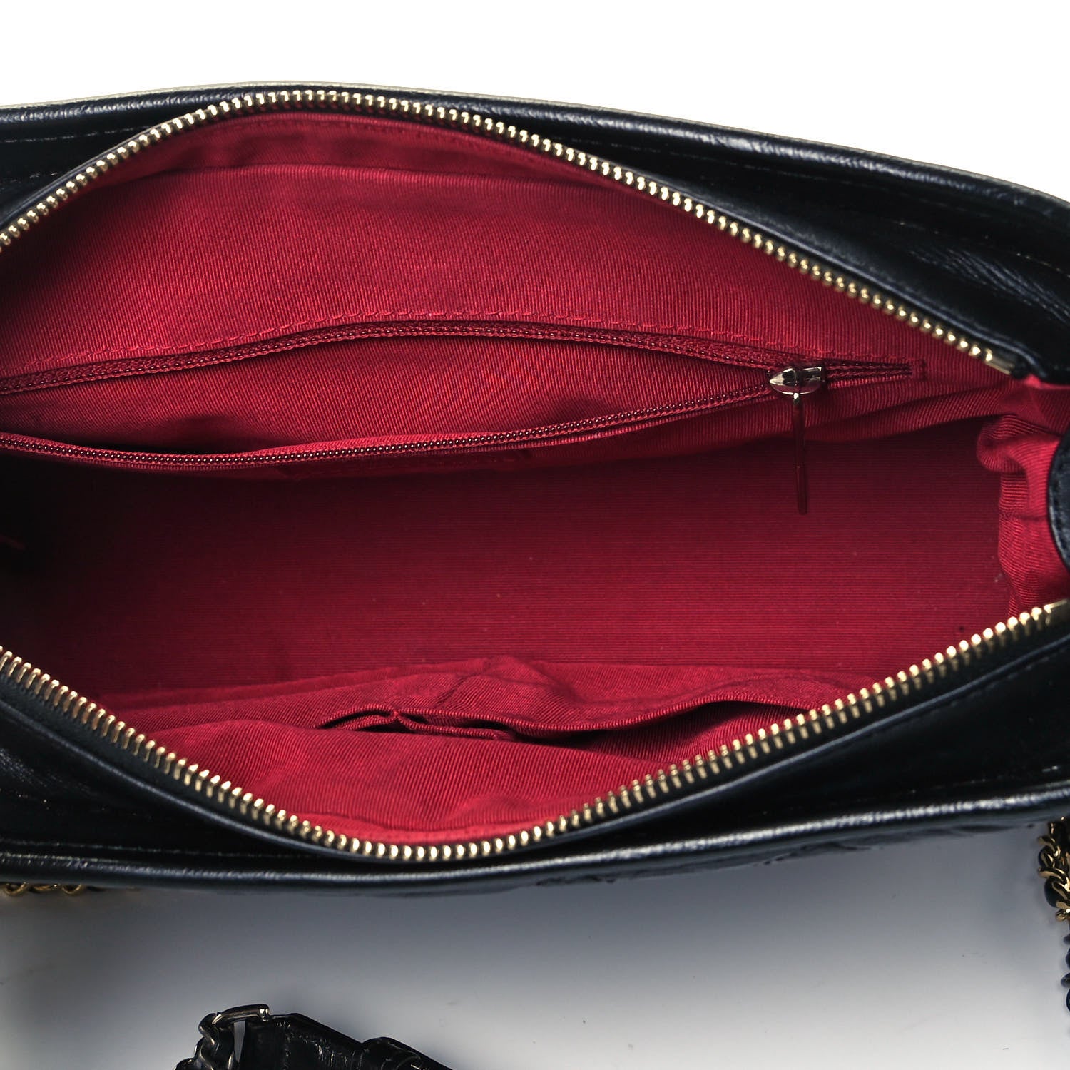 Chanel Aged Calfskin Quilted Medium Gabrielle Hobo Black 5 of 9