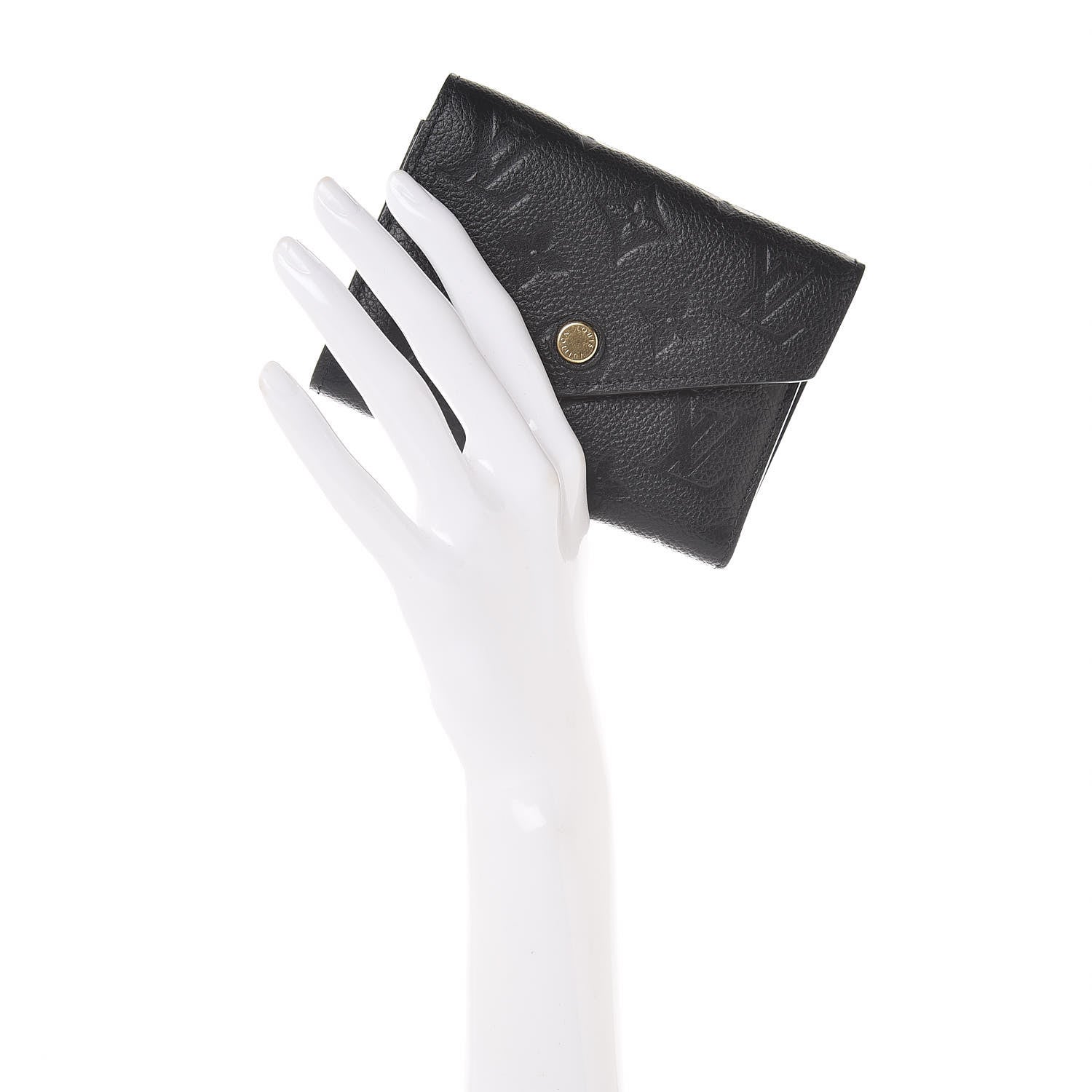 Louis Vuitton Empreinte Victorine Wallet Black 2 of 7