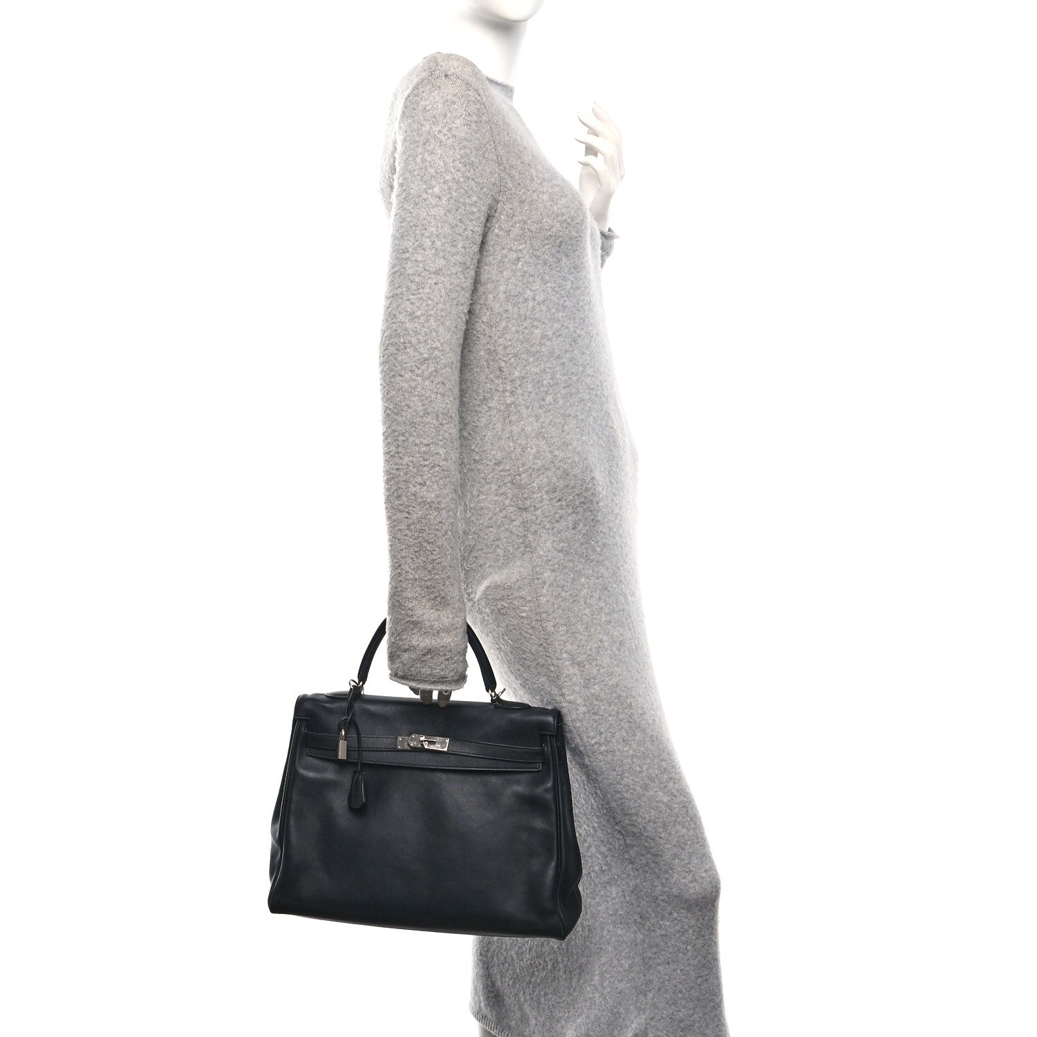 Hermes Swift Kelly Retourne 35 Black 2 of 10