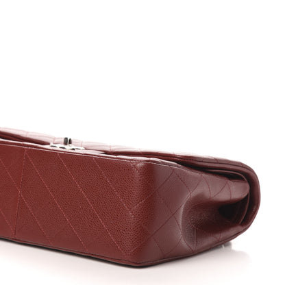 Chanel Caviar Quilted Jumbo Double Flap Red 11 of 12