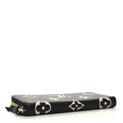 Louis Vuitton Empreinte Monogram Giant Clemence Wallet Black Beige 5 of 8