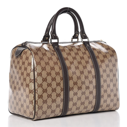 Gucci Crystal Monogram Medium Joy Boston Dark Brown 3 of 10