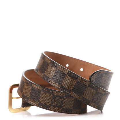Louis Vuitton Damier Ebene Tresor Belt 80 32 2 of 9