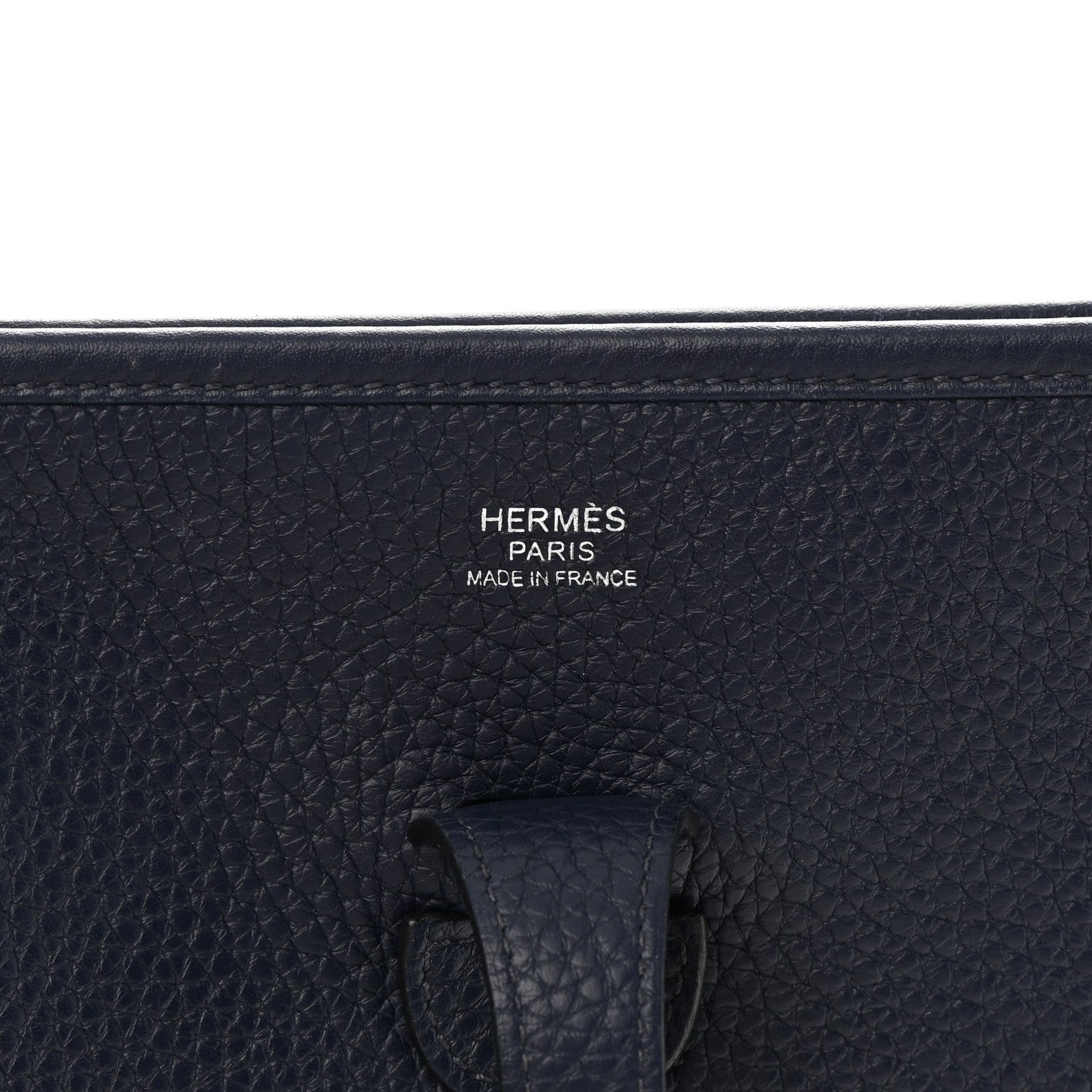 Hermes Taurillon Clemence Evelyne III PM Bleu Nuit 6 of 13