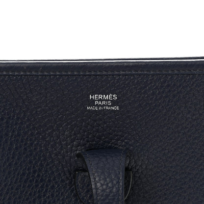 Hermes Taurillon Clemence Evelyne III PM Bleu Nuit 6 of 13