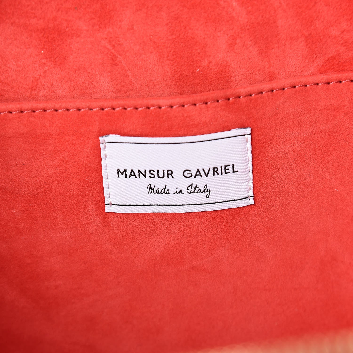 Mansur Gavriel Calfskin Circle Crossbody Bag Flamma 6 of 9