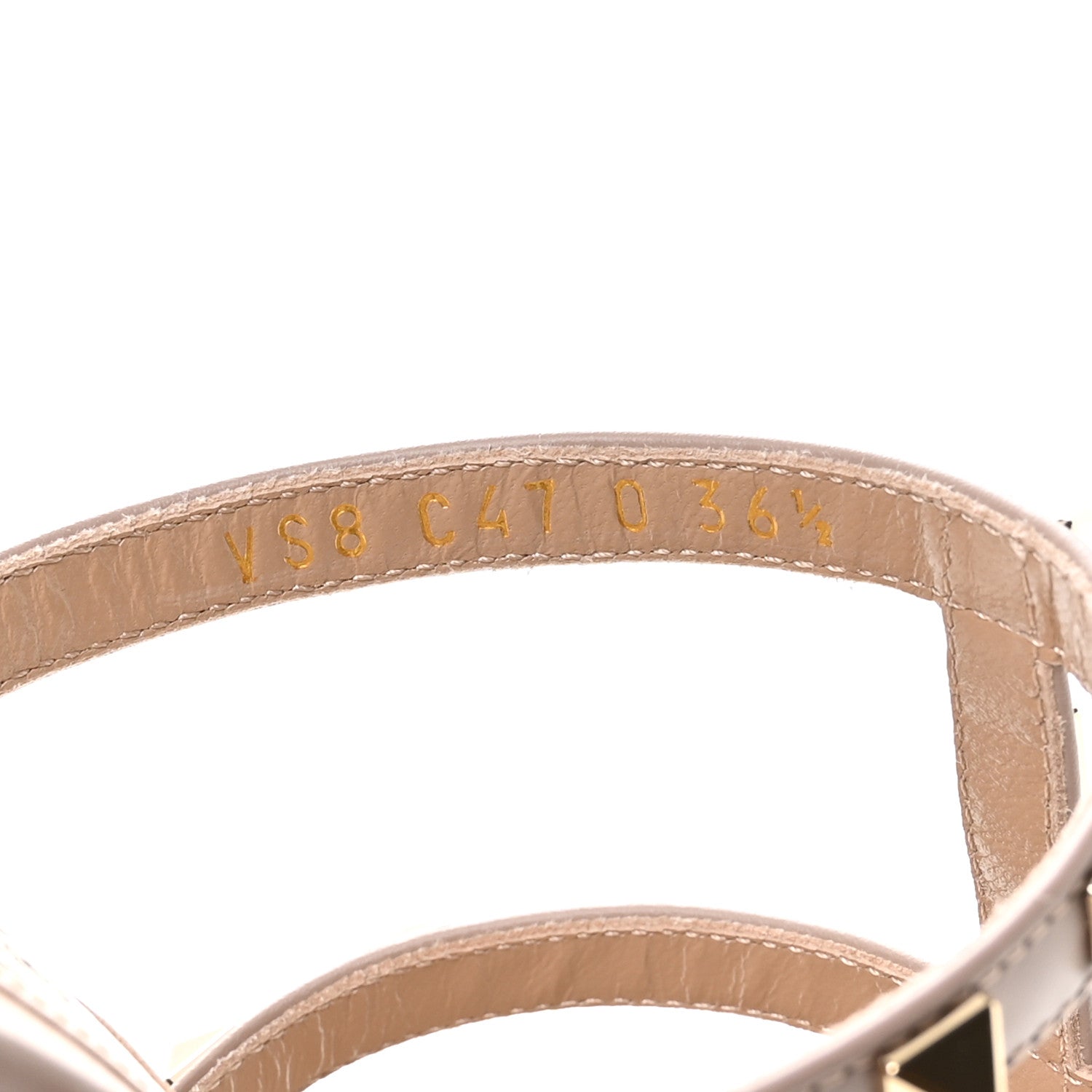 Valentino Garavani Calfskin Rockstud 60mm Caged Slide Sandals 36.5 Poudre 8 of 9