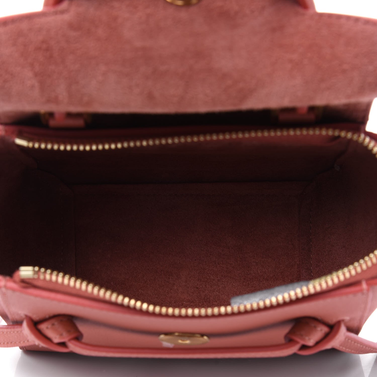 Celine Grained Calfskin Pico Belt Bag Lychee 6 of 13