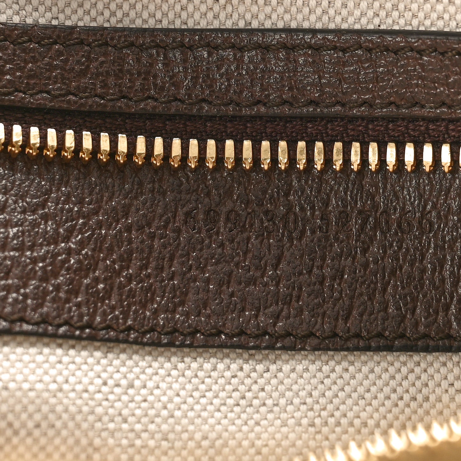 Gucci Monogram Jumbo GG Textured Dollar Calfskin Web Wristlet Messenger Bag Camel Ebony New Acero 7 of 11