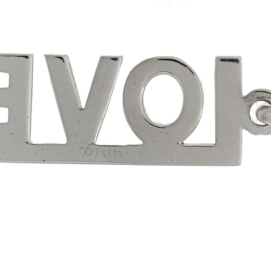 Tiffany Sterling Silver LOVE Charm 3 of 5