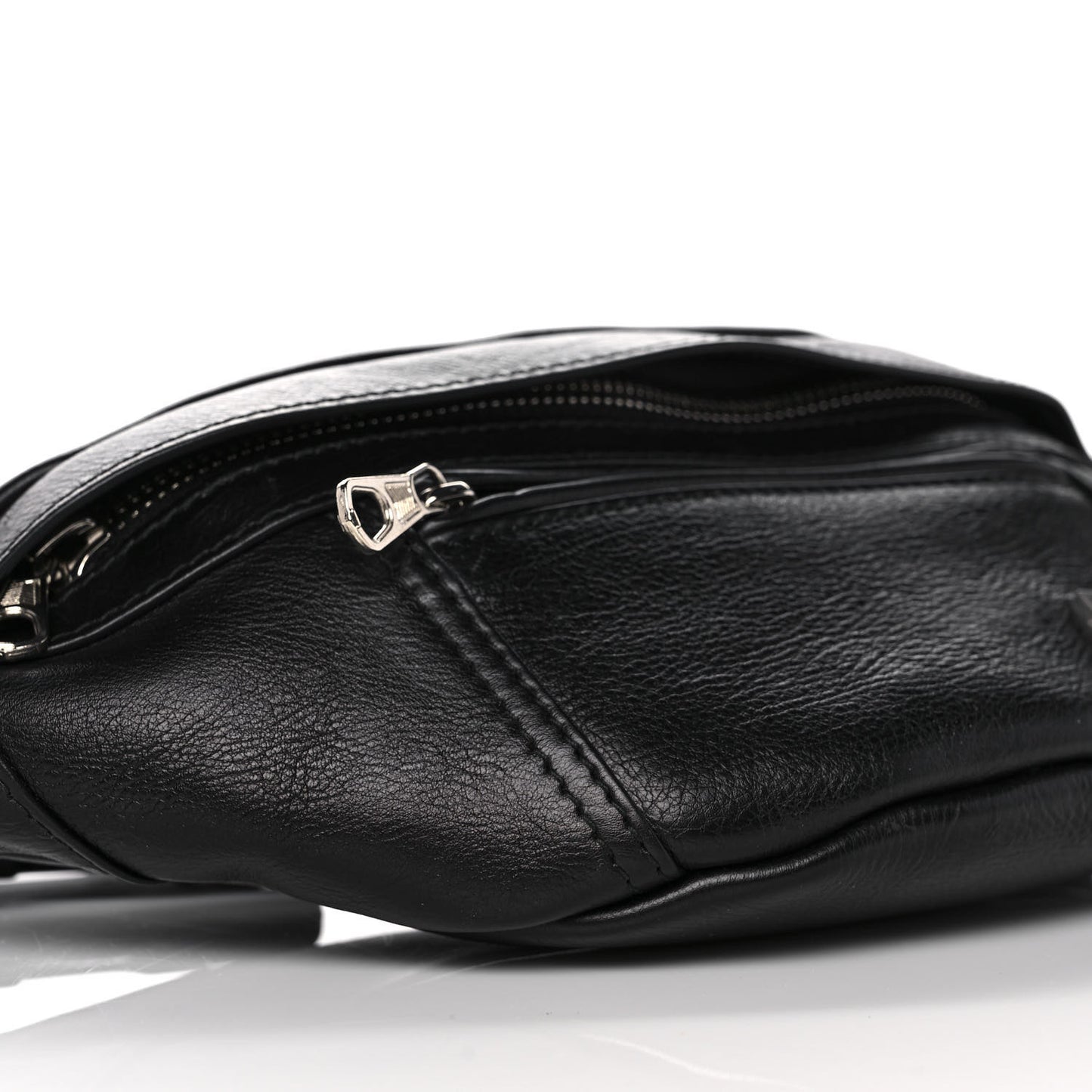Nappa Calfskin Soft Belt Bag Black