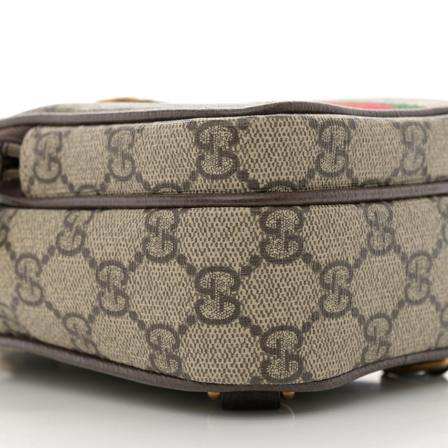 GG Supreme Monogram Web Mini Ophidia Messenger Brown