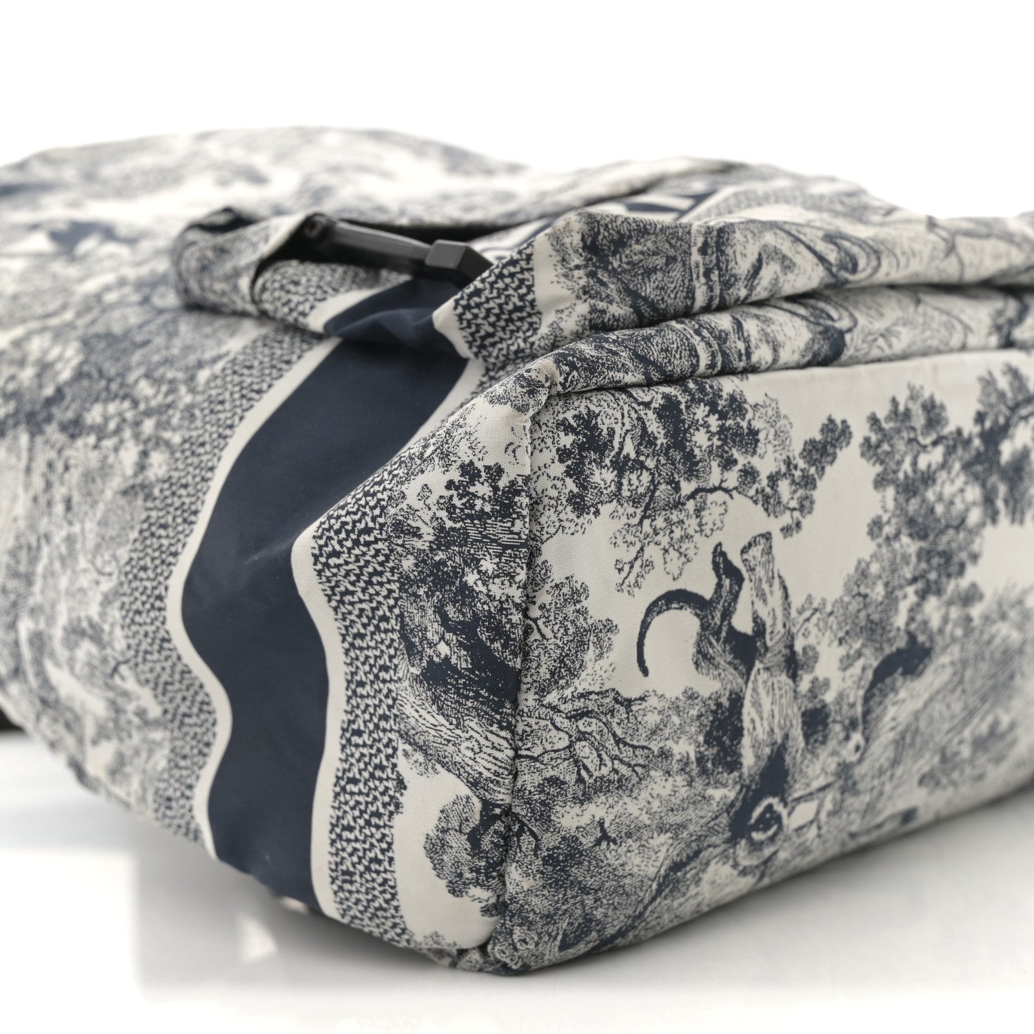 Christian Dior Nylon Technical Fabric Toile De Jouy Small Diortravel Backpack Blue 9 of 14