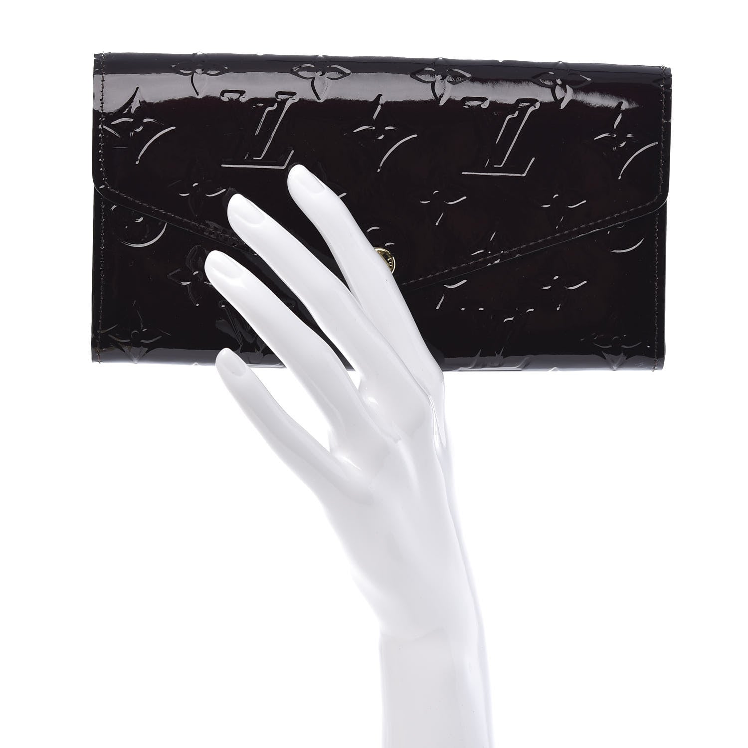 Louis Vuitton Vernis Sarah Wallet NM Amarante 2 of 8
