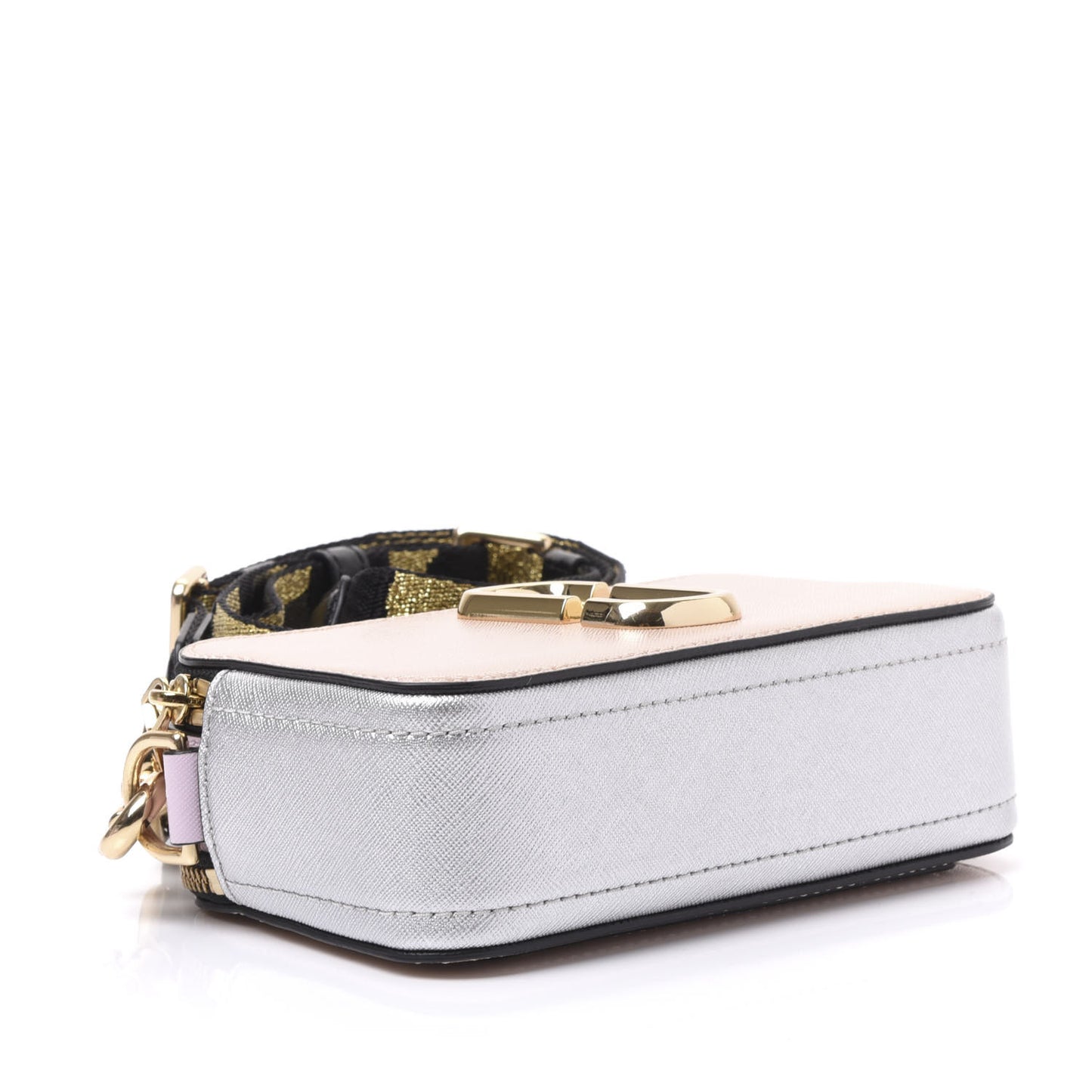Saffiano Small Snapshot Camera Bag Pink Multicolor