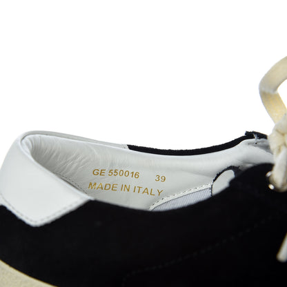 Saint Laurent Distressed Suede Womens Court Classic Sneakers 39 Black 8 of 9