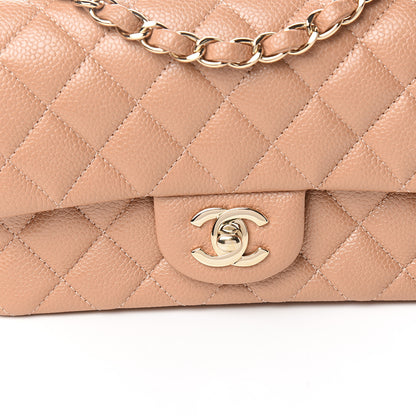 Chanel Caviar Quilted Mini Rectangular Flap Dark Beige 9 of 10