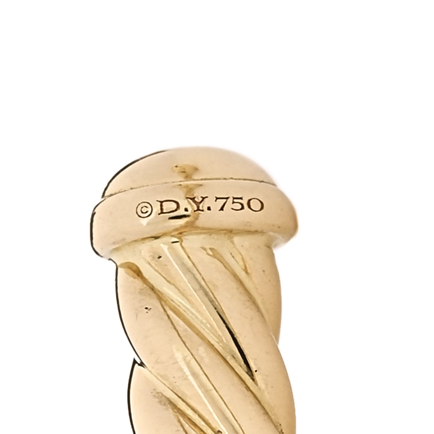 18K Yellow Gold 4.5mm Modern Cablespira Oval Bracelet