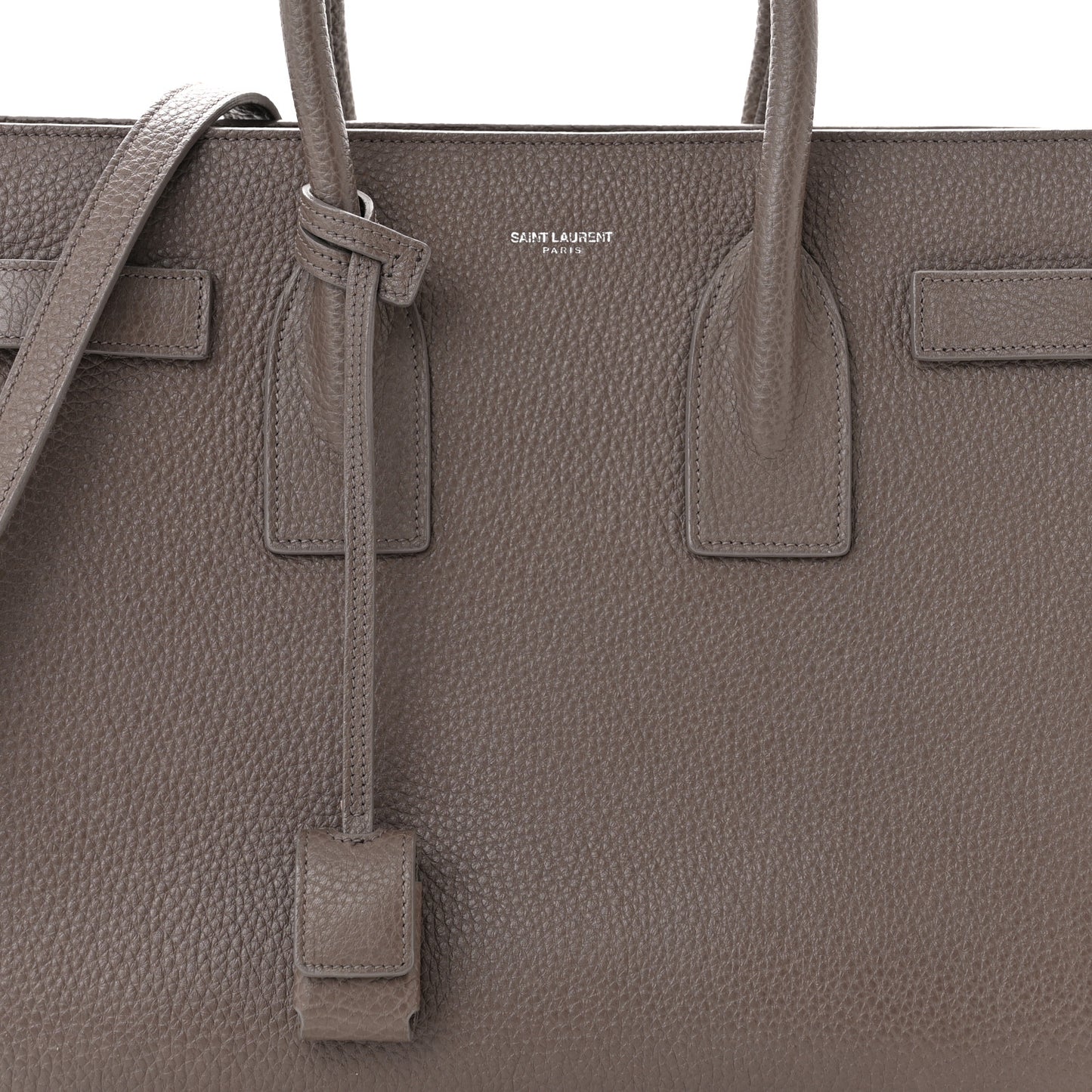 Grained Calfskin Small Sac De Jour Fog