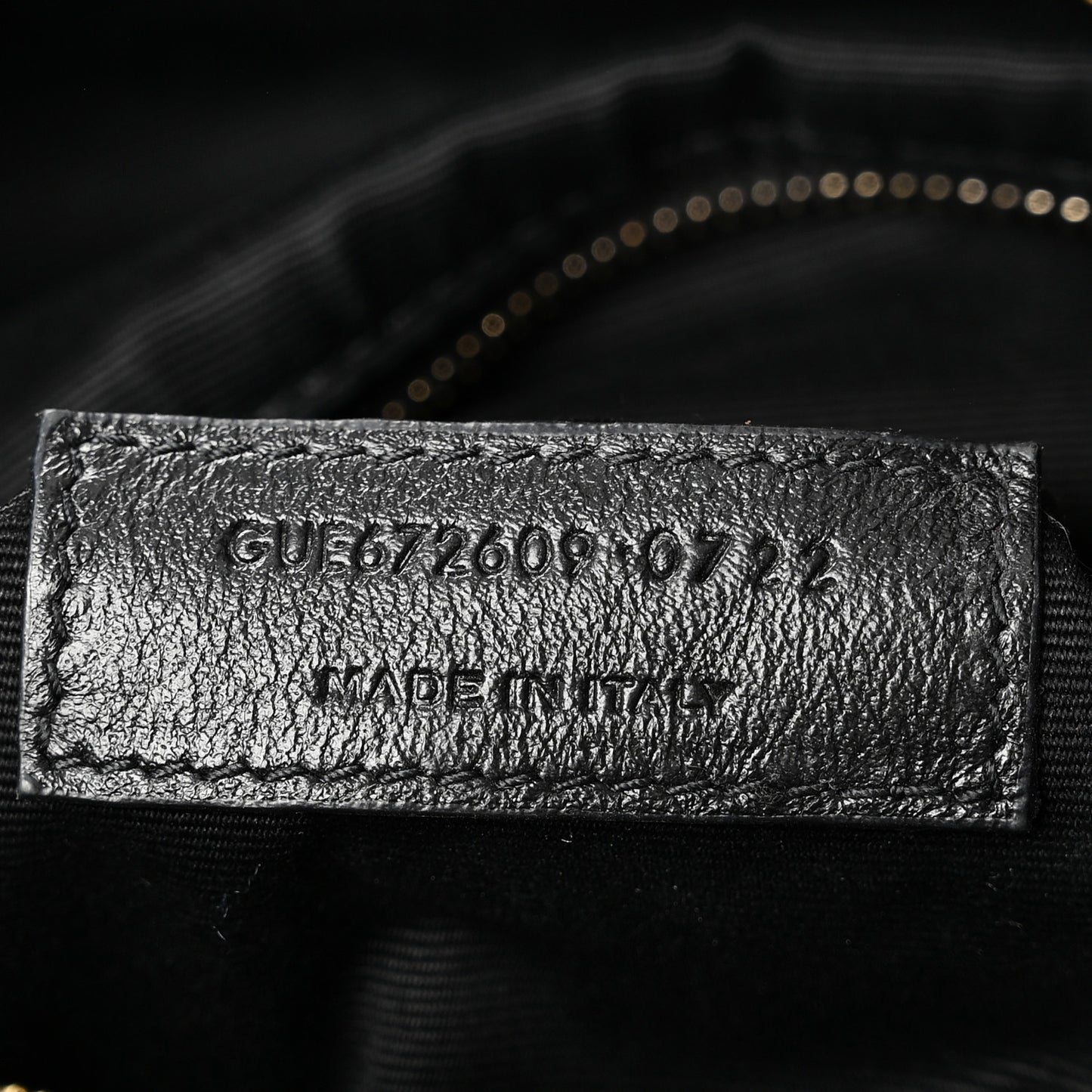 Lambskin Matelasse Monogram Joe Backpack Black