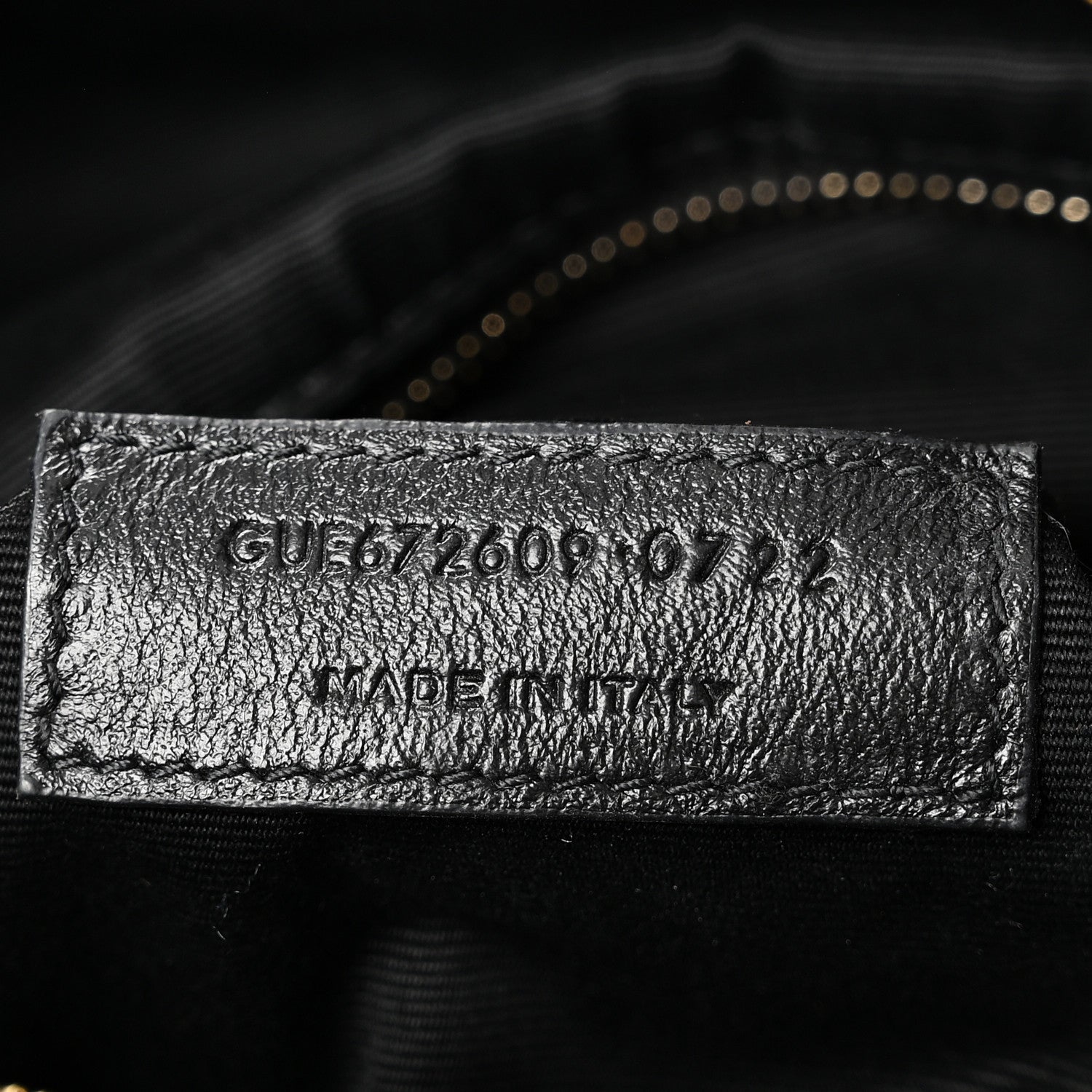 Saint Laurent Lambskin Matelasse Monogram Joe Backpack Black 7 of 10