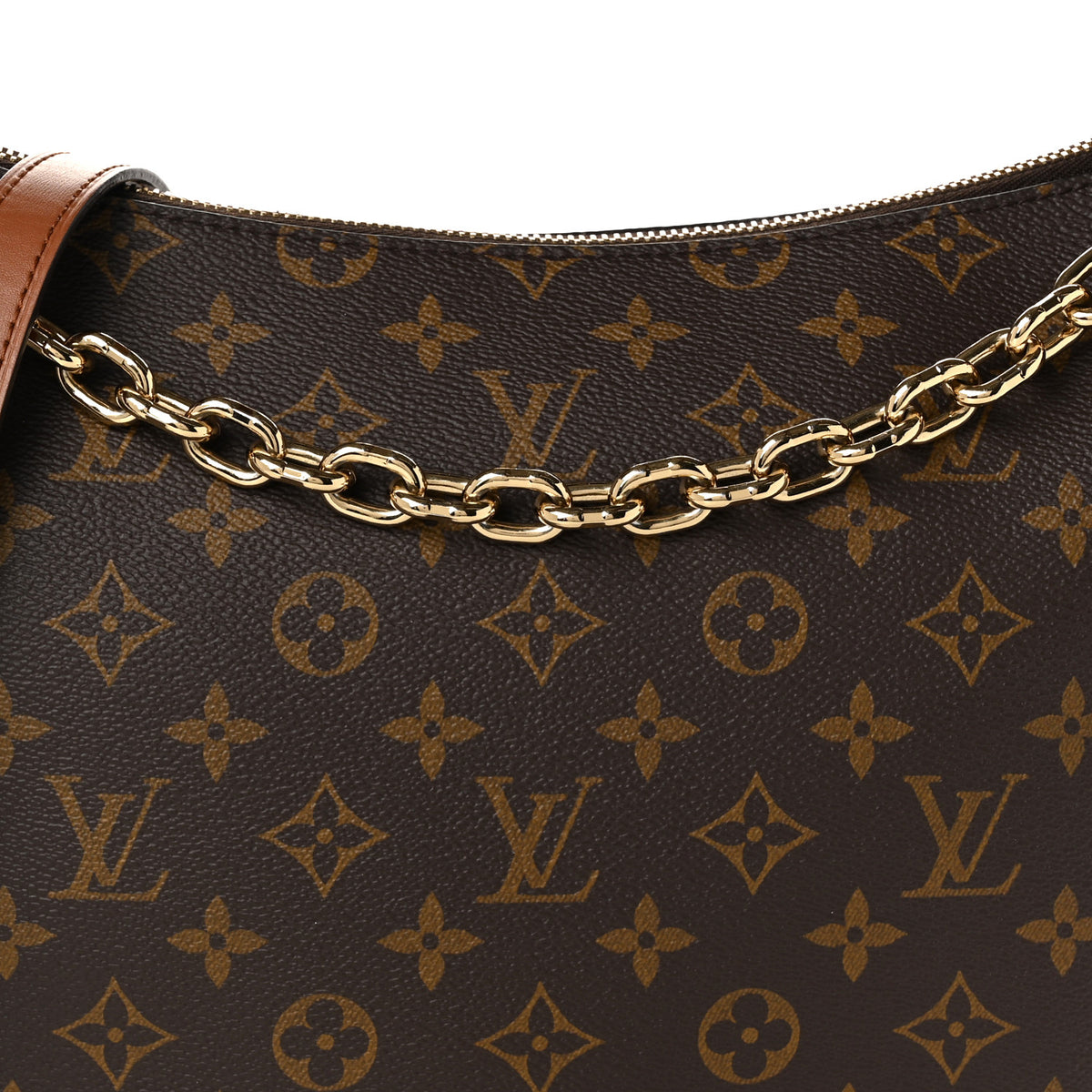 Reverse Monogram Loop Hobo