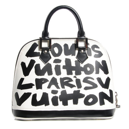 Louis Vuitton Graffiti Alma MM Black 1 of 7