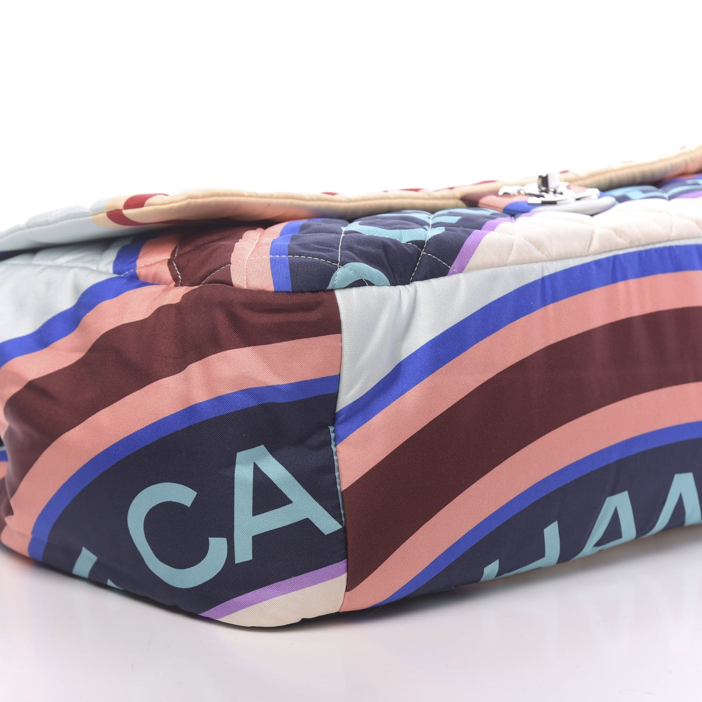 Fabric Quilted Printed XXL Flap Multicolor