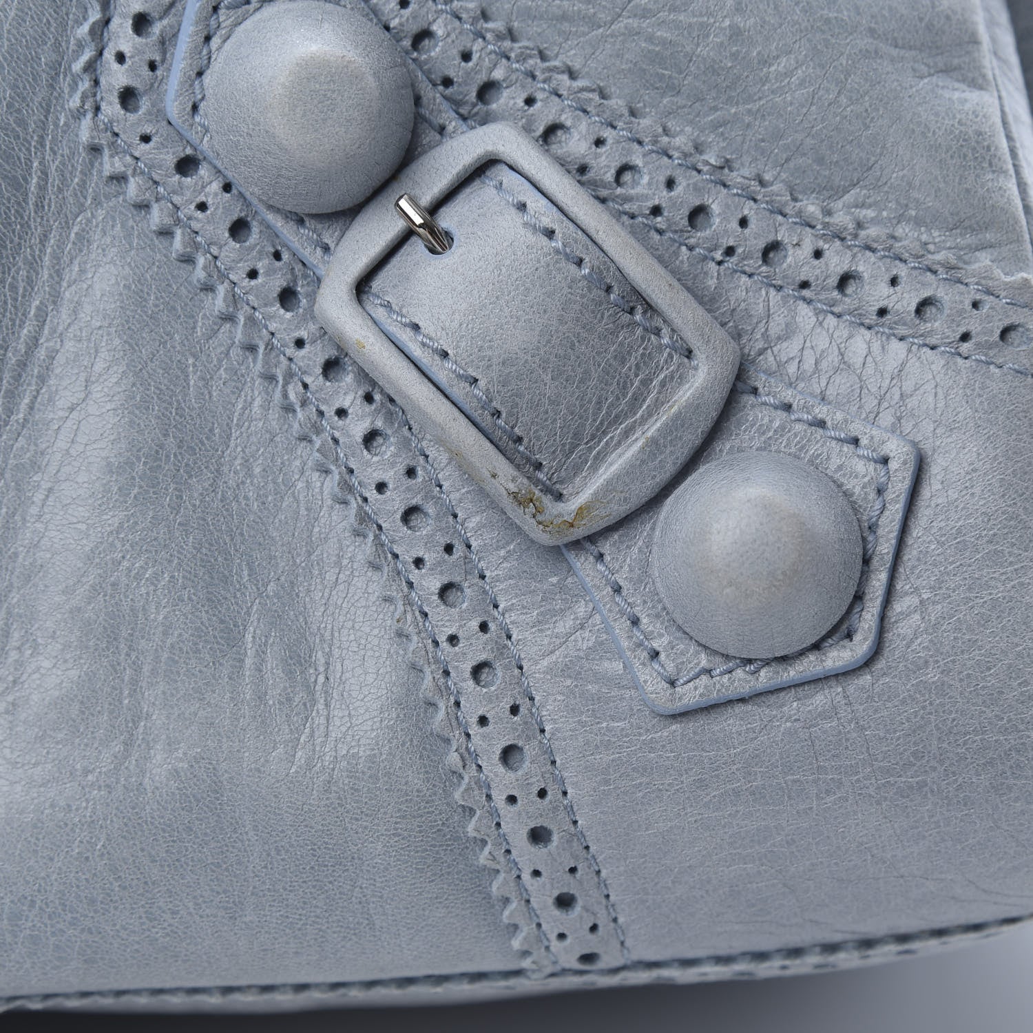 Balenciaga Agneau Giant Brogues Hardware Mid Day Sky 11 of 13