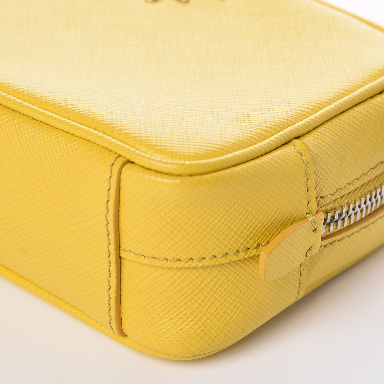 Prada Saffiano Mini Camera Crossbody Bag Soleil 8 of 8
