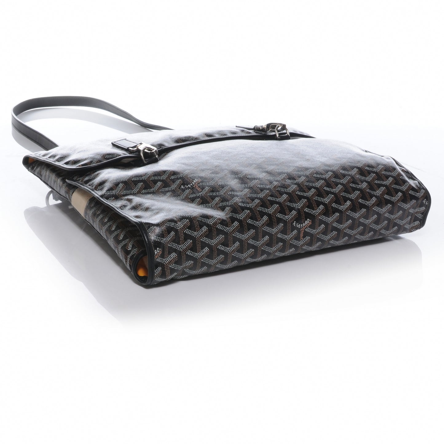 Goyardine Diaper Bag Changing Pad Black